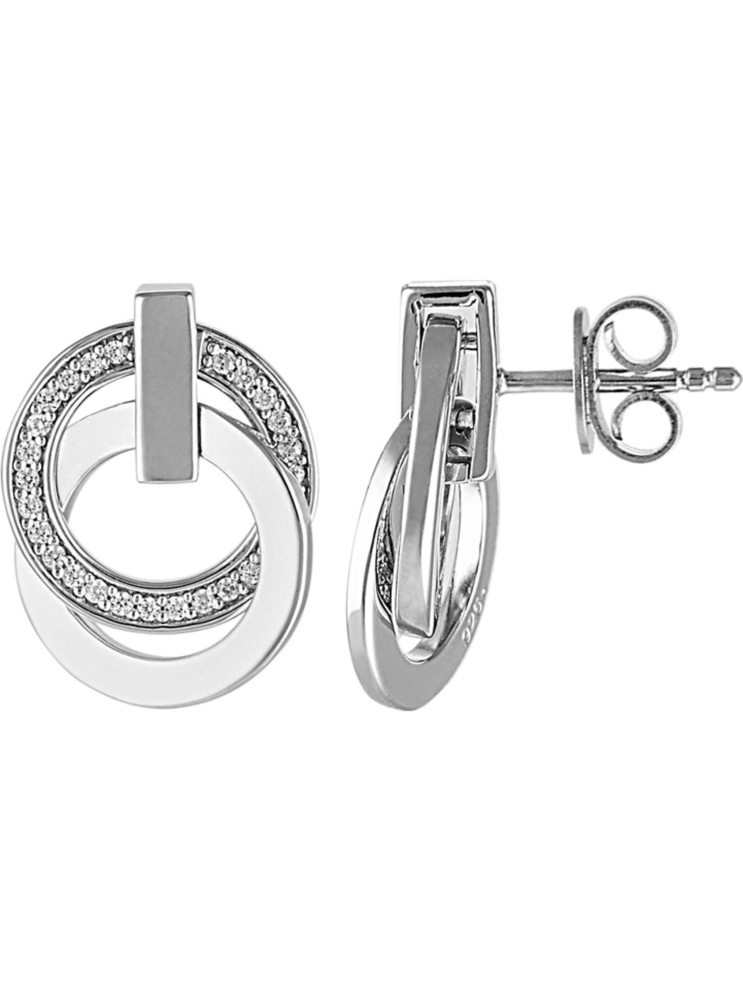 JETTE Ohrstecker 'Swing' in Silber