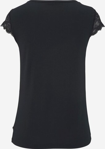 LASCANA Shirt in Schwarz