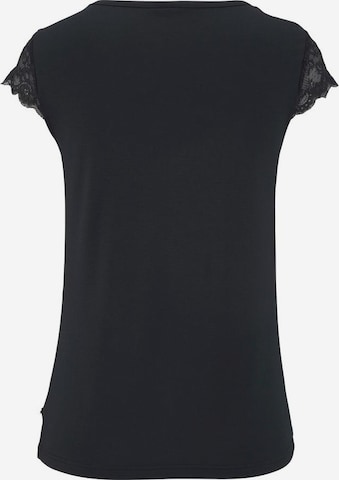 LASCANA Koszulka do spania w kolorze czarny