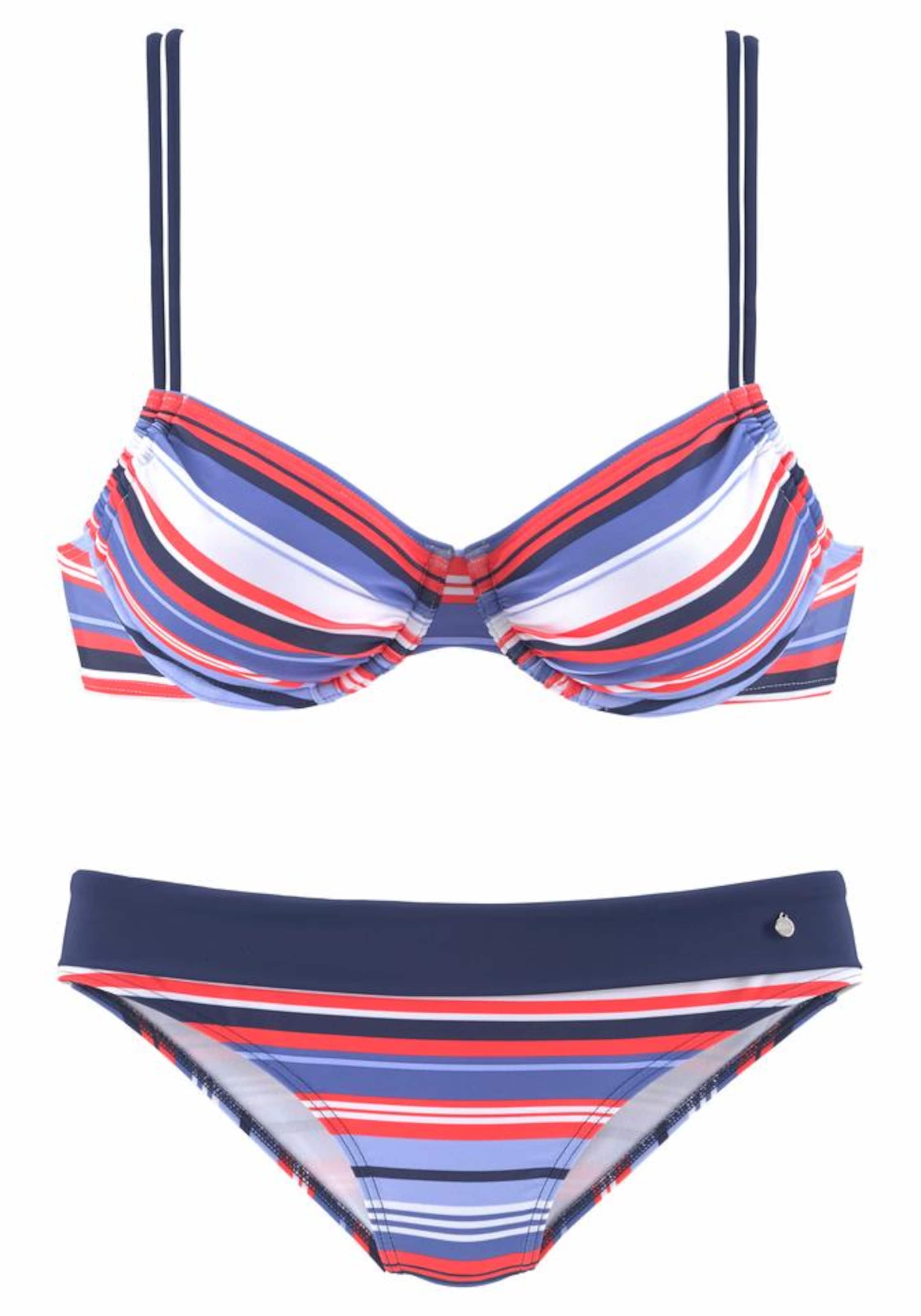 s.Oliver Push-up Bikiny - Modrá: predná strana