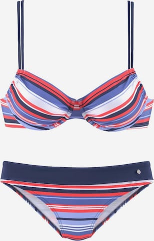 s.Oliver Push-up Bikini in Blue: front