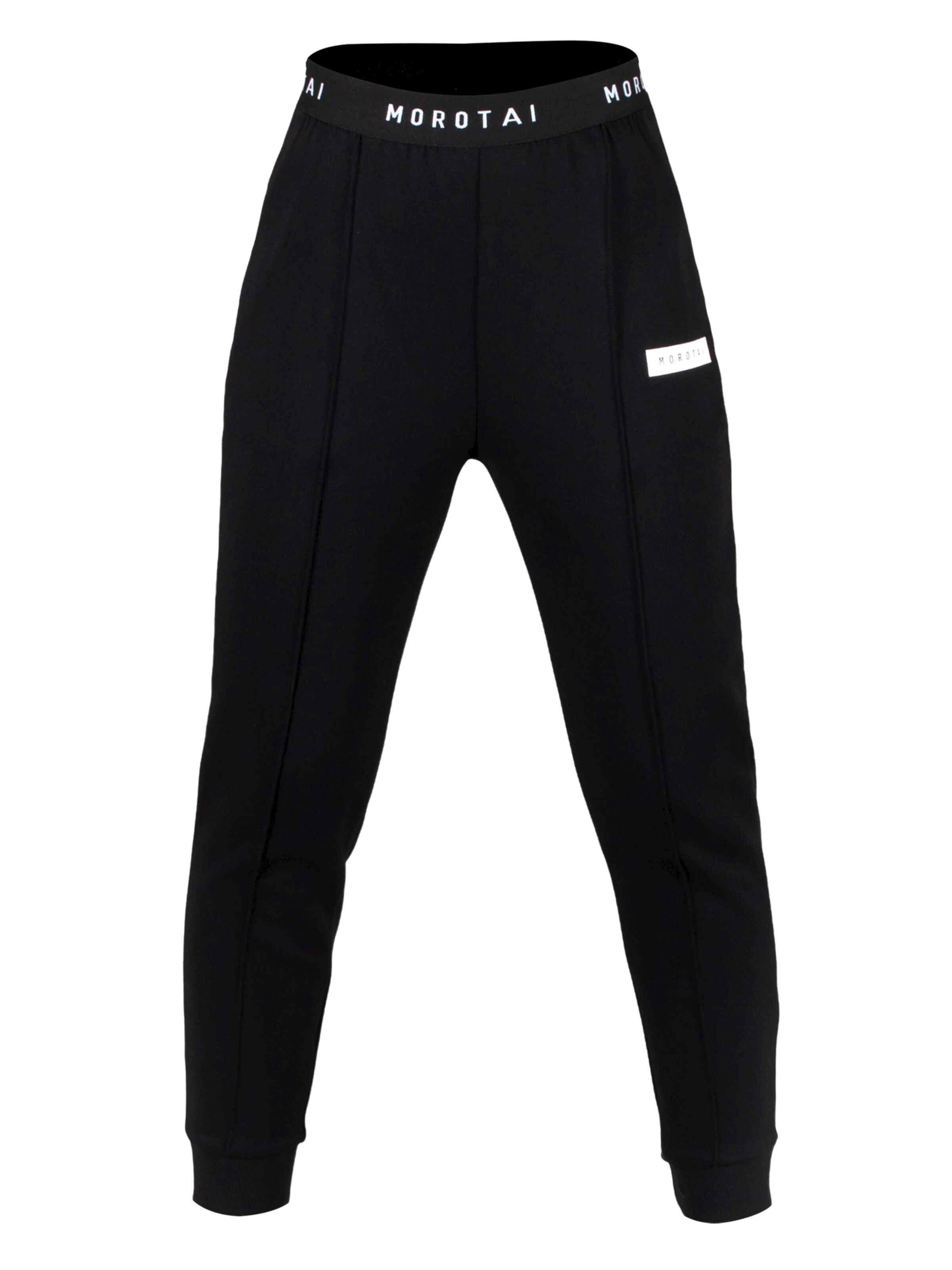 MOROTAI - Jogginghose ' Cropped Pleat Pants ' in schwarz