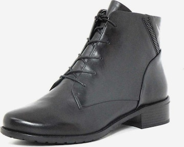 GERRY WEBER Lace-Up Ankle Boots in Black: front