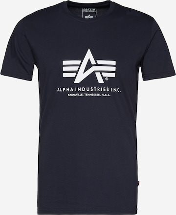 ALPHA INDUSTRIES T-Shirt in Blau: front