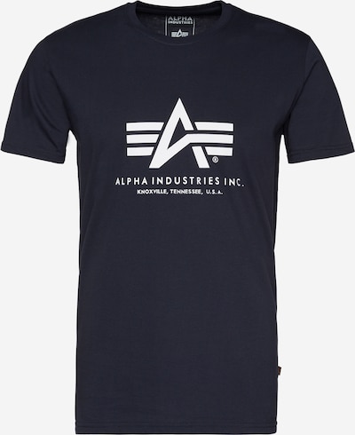 ALPHA INDUSTRIES Shirt in Navy / White, Item view