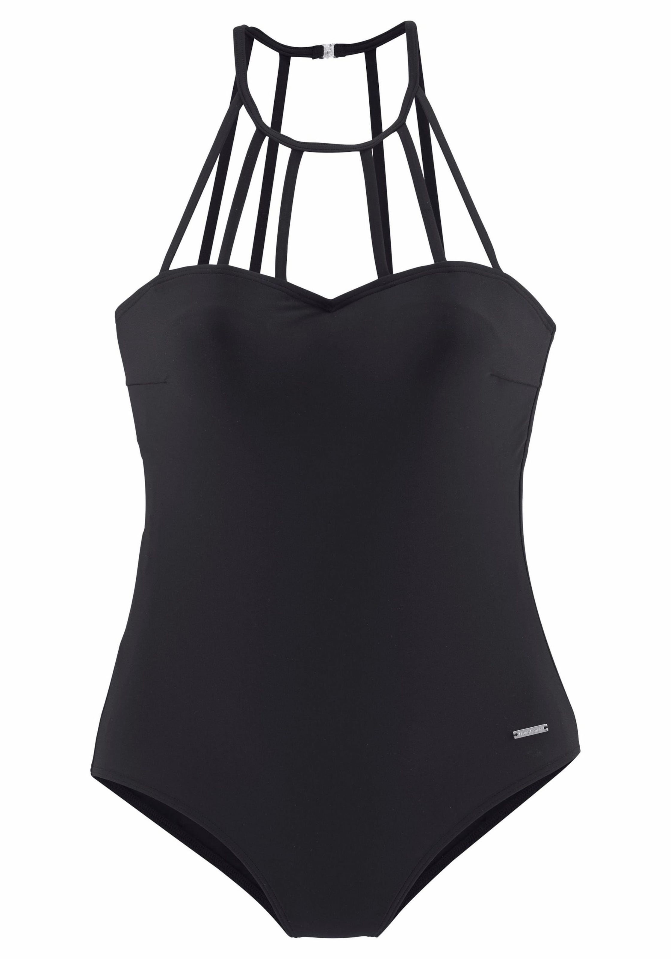 Col haut Maillot de bain Bruno Banani en noir : devant