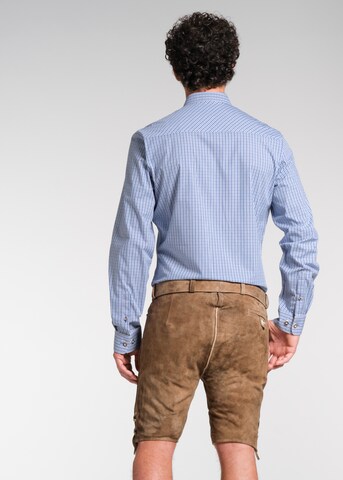 SPIETH & WENSKY Slim fit Traditional Pants 'Mayen' in Brown