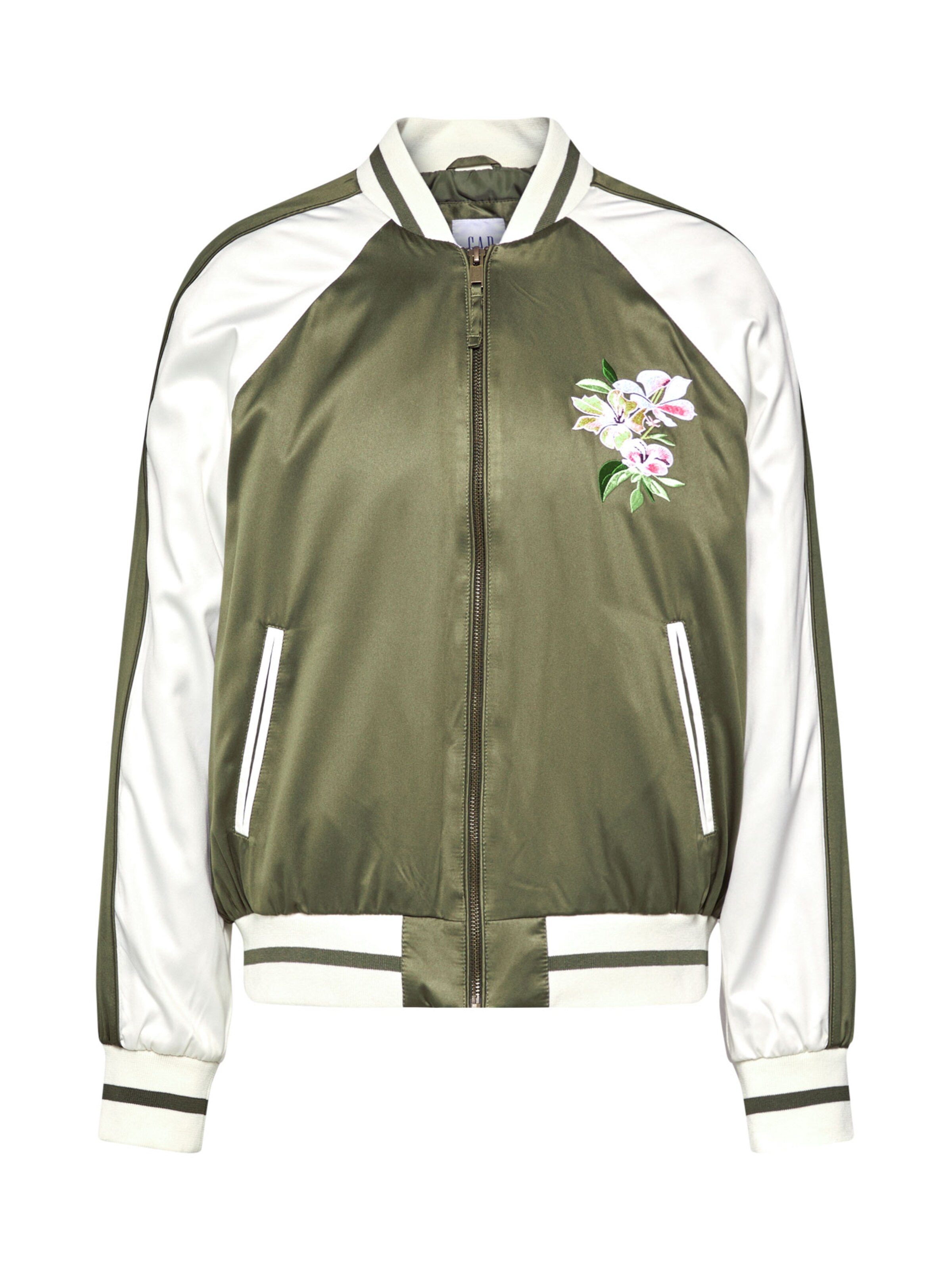 GAP - Tussenjas 'PADDED BOMBER - EMBRD' in de kleur Olijfgroen