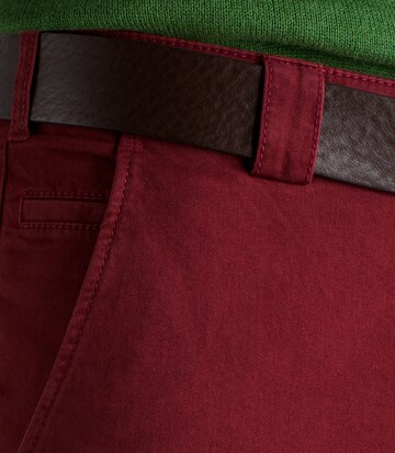 Meyer Hosen Regular Chino Pants 'Roma' in Red