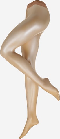 FALKE Fine Tights 'Shelina 12' in Bronze: front