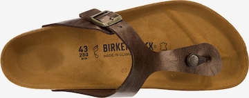 brūns BIRKENSTOCK Iešļūcenes ar pirkstu atdalītāju 'Gizeh'