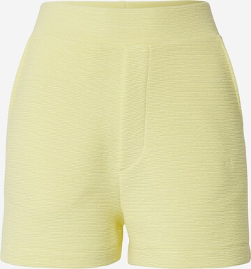 Coupe slim Pantalon 'Gisa' EDITED en jaune : devant