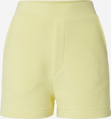 Coupe slim Pantalon 'Gisa' EDITED en jaune : devant