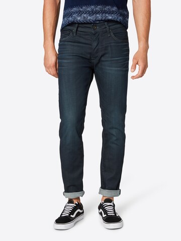 Coupe slim Jean 'Tim' JACK & JONES en bleu : devant