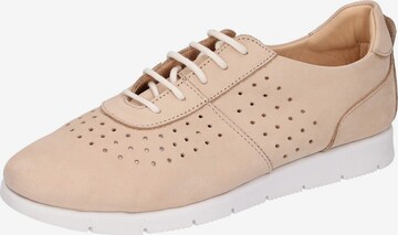 Darkwood Lace-Up Shoes in Beige