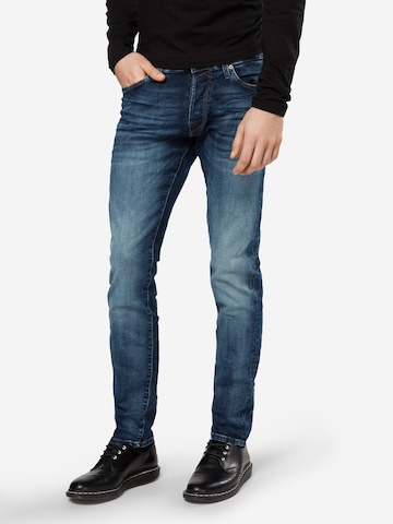 Coupe slim Jean 'Glenn' JACK & JONES en bleu : devant