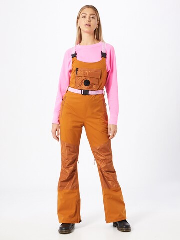 Bootcut Pantalon outdoor 'Larosa' BURTON en marron : devant