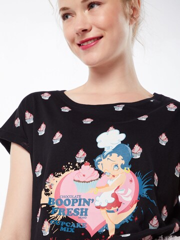 Merchcode Shirt 'Betty Boop' in Zwart