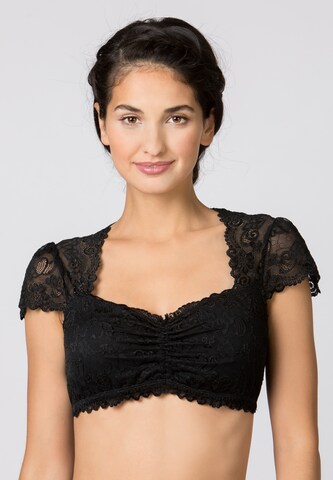 STOCKERPOINT Traditional blouse in Black: front