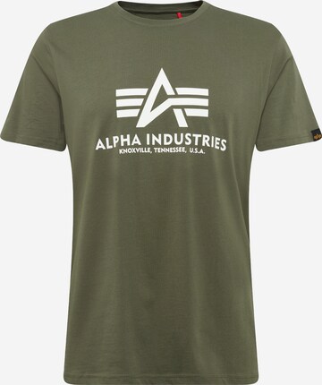 ALPHA INDUSTRIES T-Shirt in Grün: predná strana