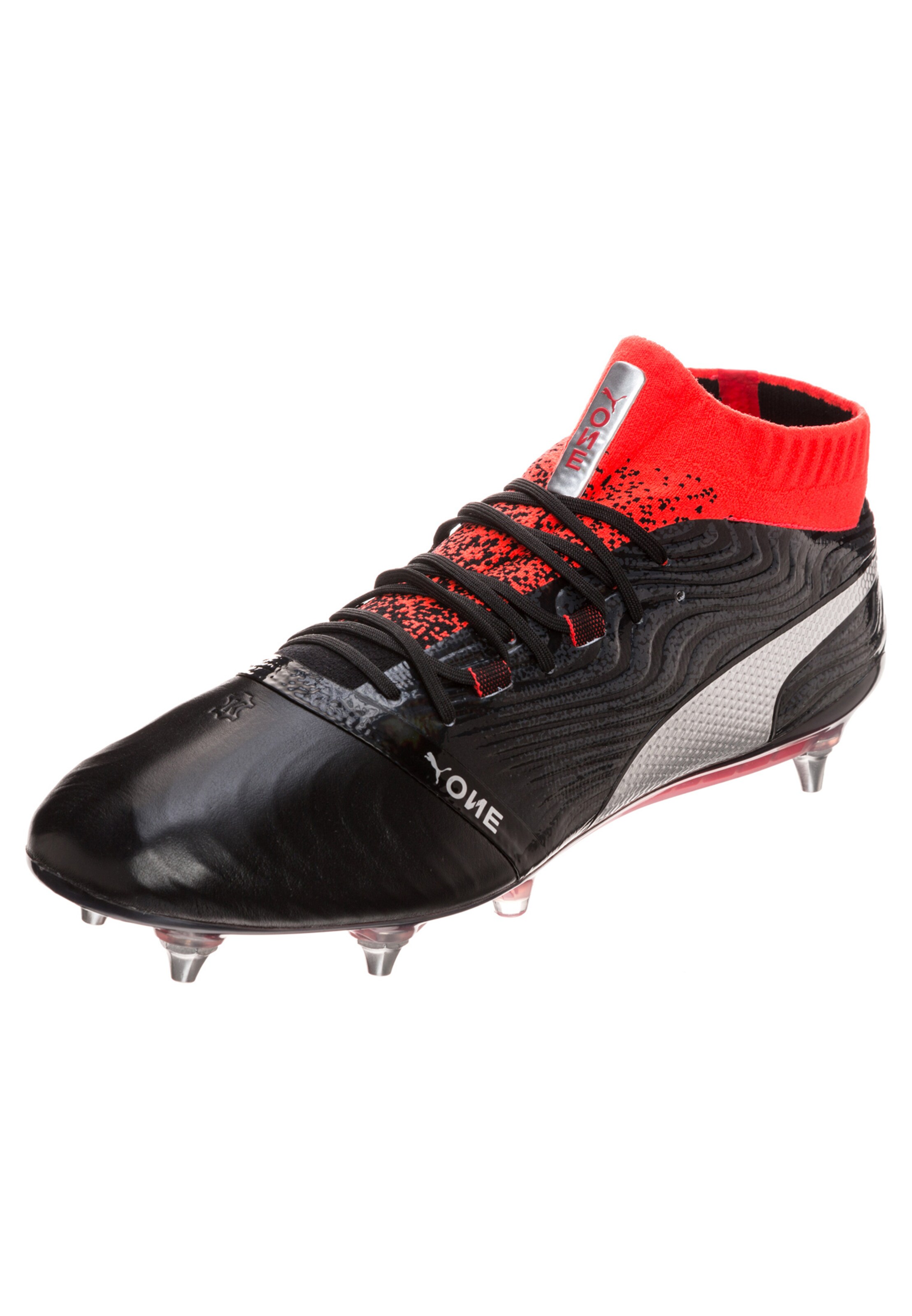 PUMA - Voetbalschoen 'ONE 18.1 Mixed SG' in de kleur Lichtrood