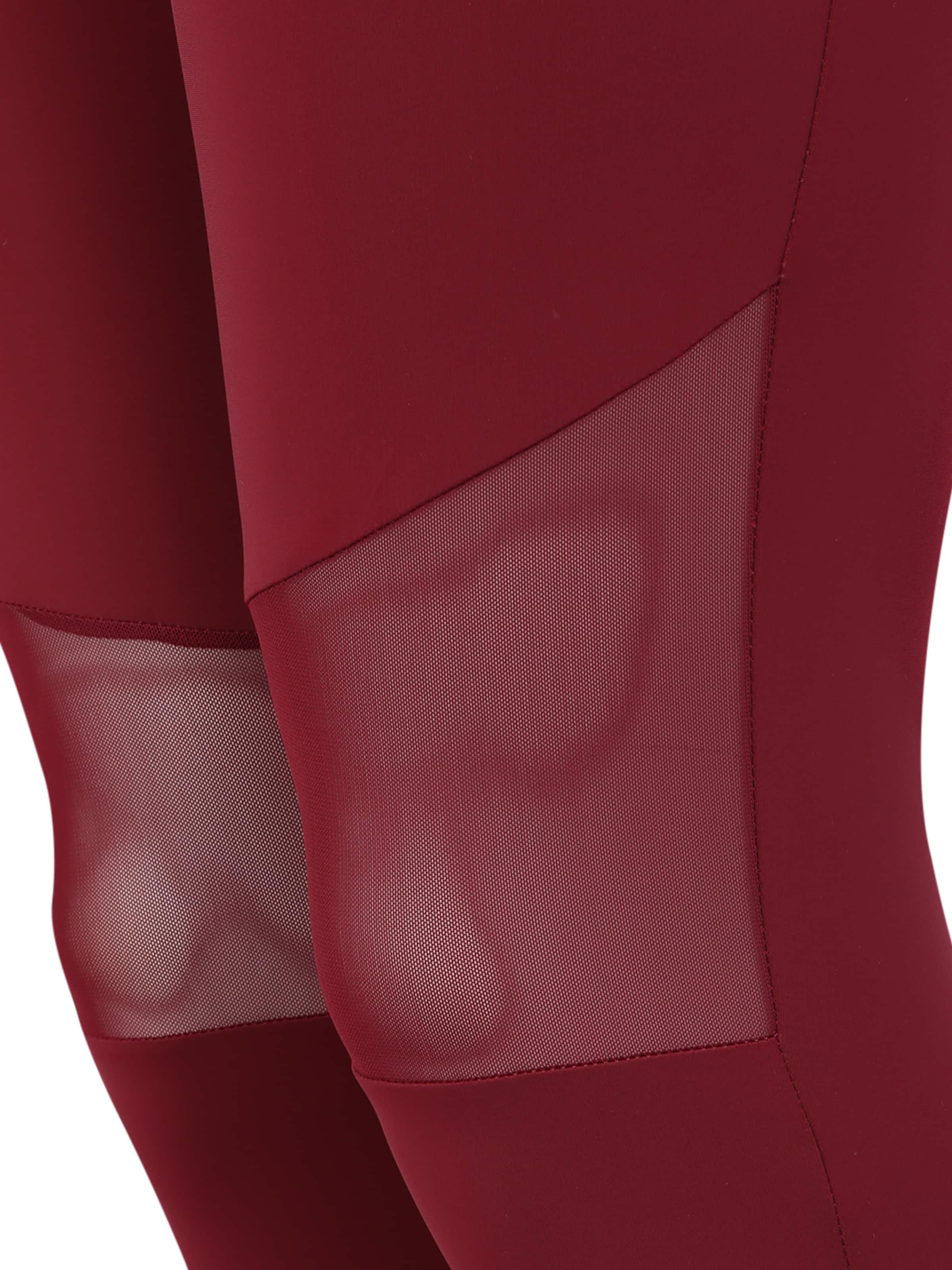 Urban Classics Skinny Leggings 'Tech Mech' i röd