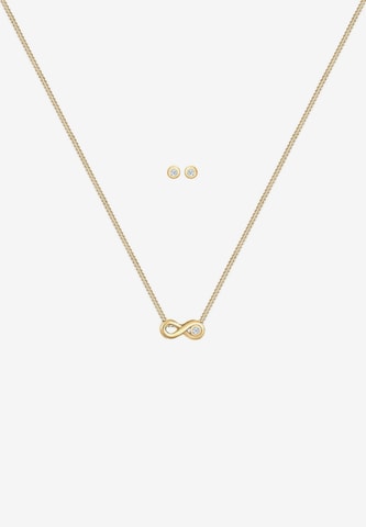 Elli DIAMONDS Jewelry Set 'Infinity, Solitär' in Gold