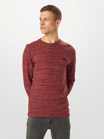 Superdry Regular fit Shirt in Rood: voorkant