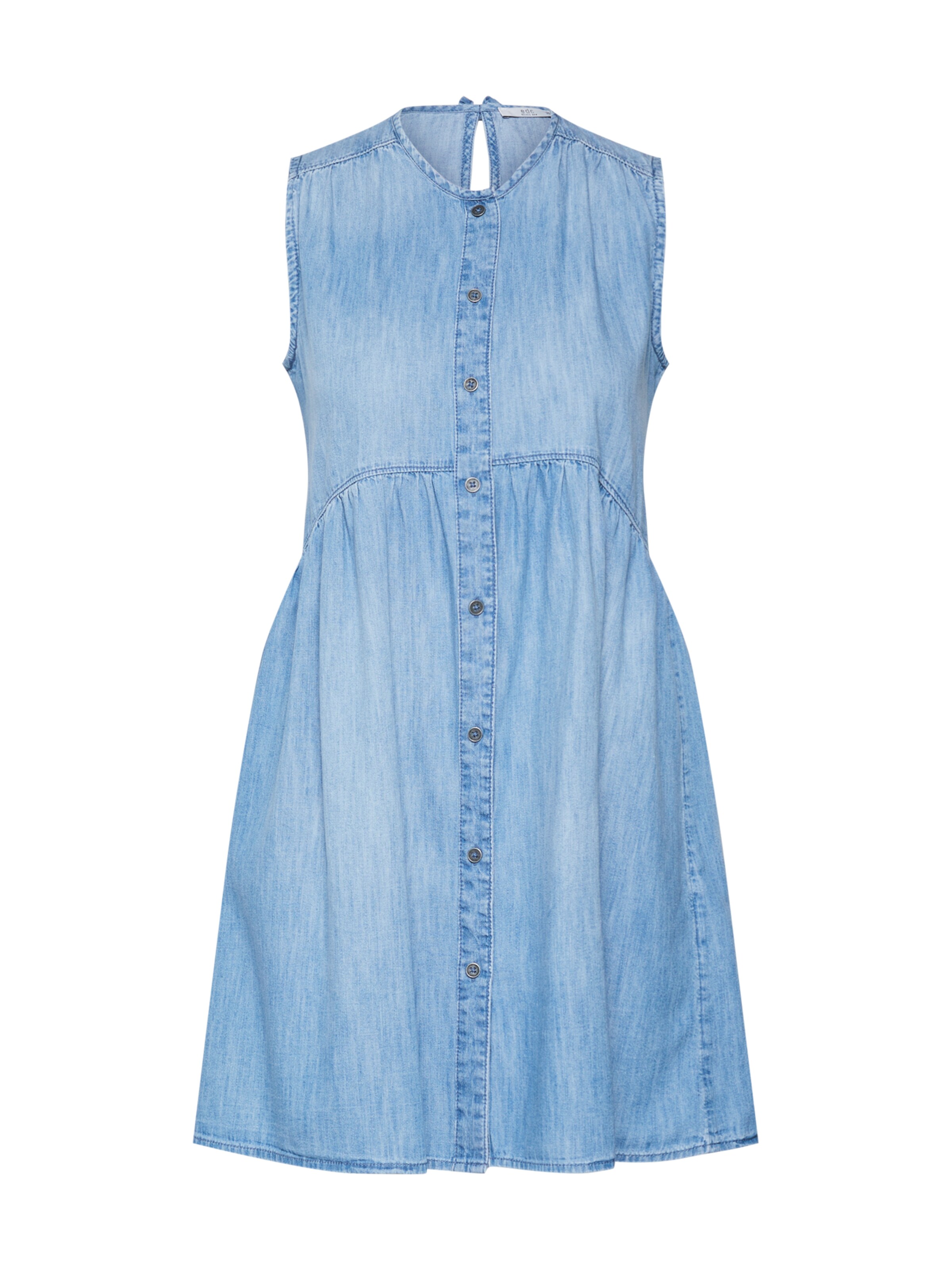 EDC BY ESPRIT - Kleid 'MidWashCotton' in blue denim