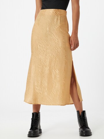 Motel Skirt 'Tindra' in Yellow: front