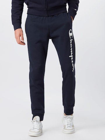 Champion Authentic Athletic Apparel Alt kitsenev Püksid, värv sinine: eest vaates