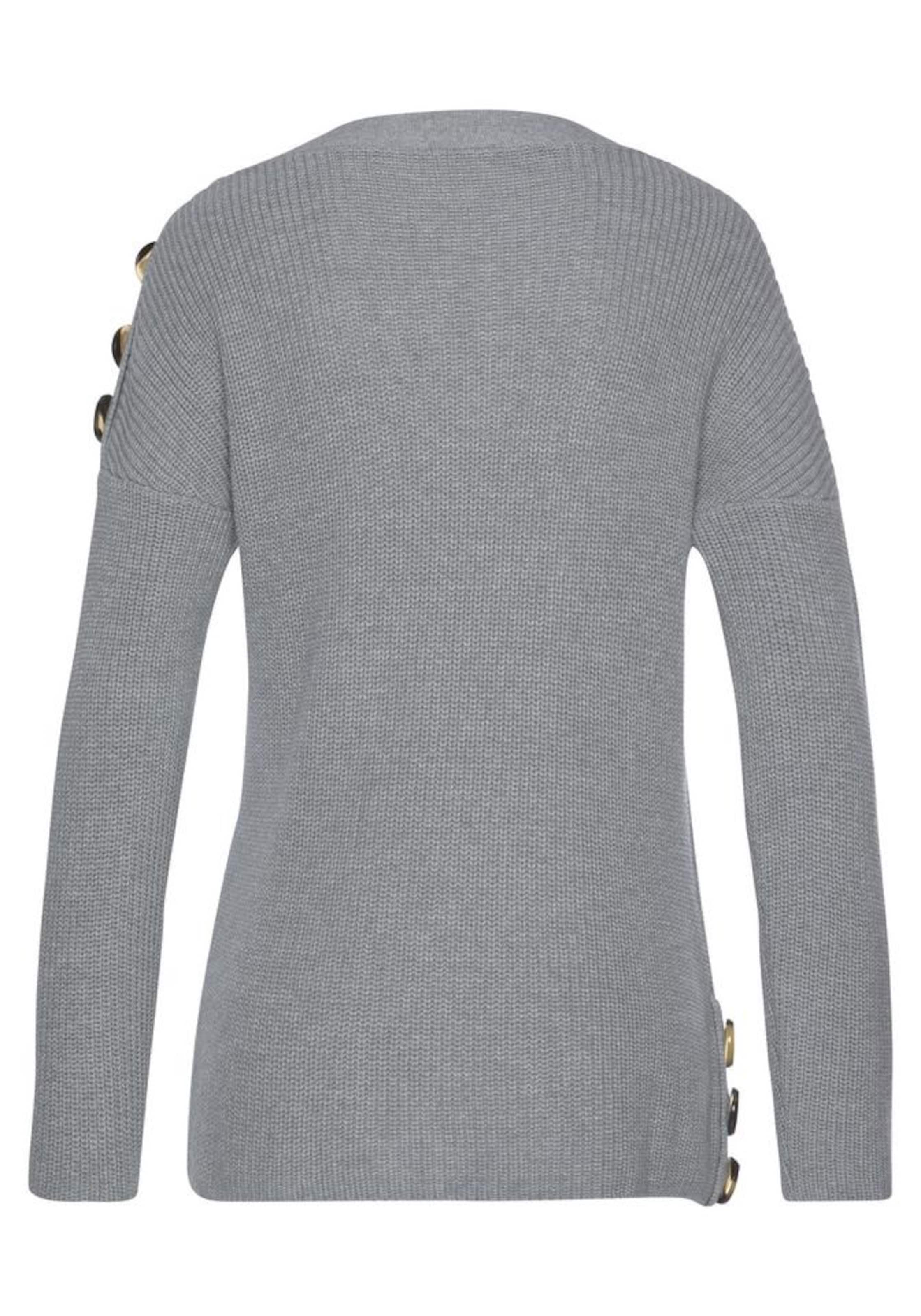 LASCANA Pullover in Grau