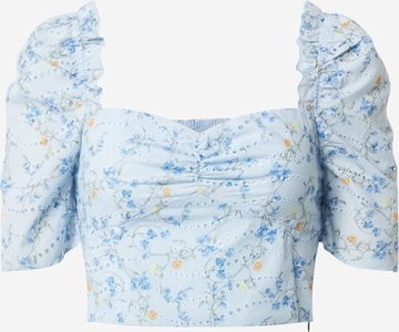 GLAMOROUS Blouse in Blauw: voorkant