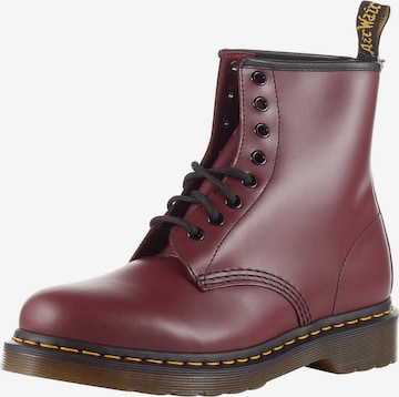 Dr. Martens Lace-Up Ankle Boots '1460' in Red: front