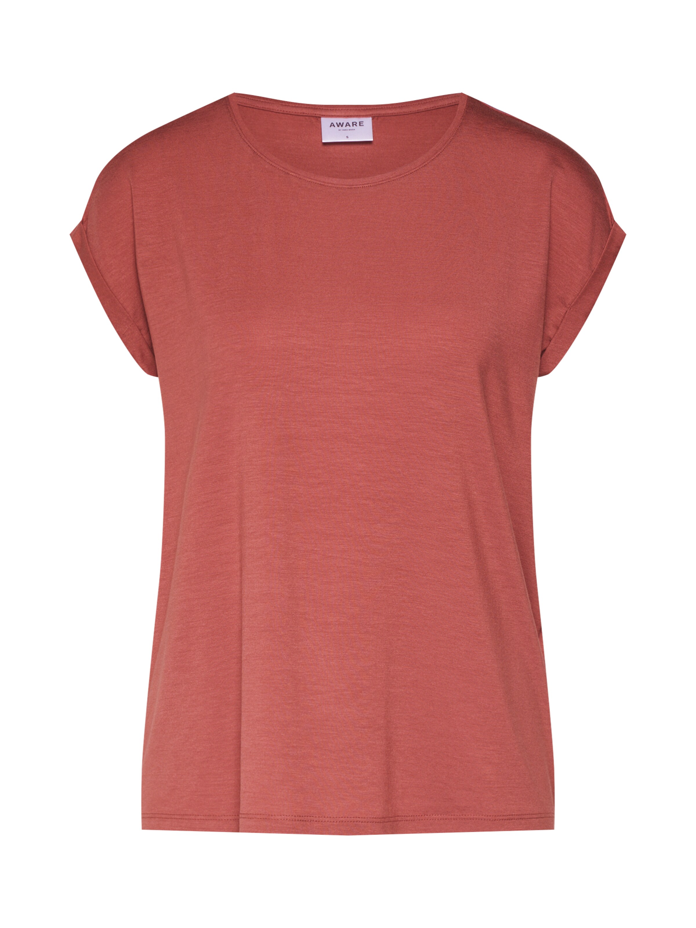 VERO MODA - Oversized shirt 'AVA PLAIN' in de kleur Roestbruin