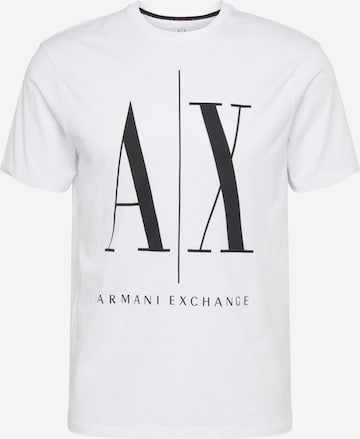 ARMANI EXCHANGE Regular fit Тениска '8NZTPA' в бяло: отпред