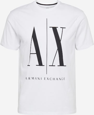 ARMANI EXCHANGE Klasický střih Tričko '8NZTPA' – bílá: přední strana