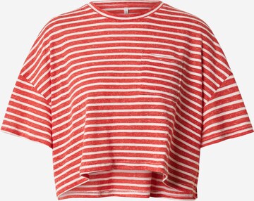 T-shirt 'CLOE' ONLY en rouge : devant
