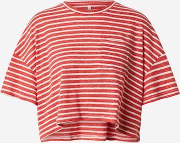 ONLY Shirt 'CLOE' in Rood: voorkant