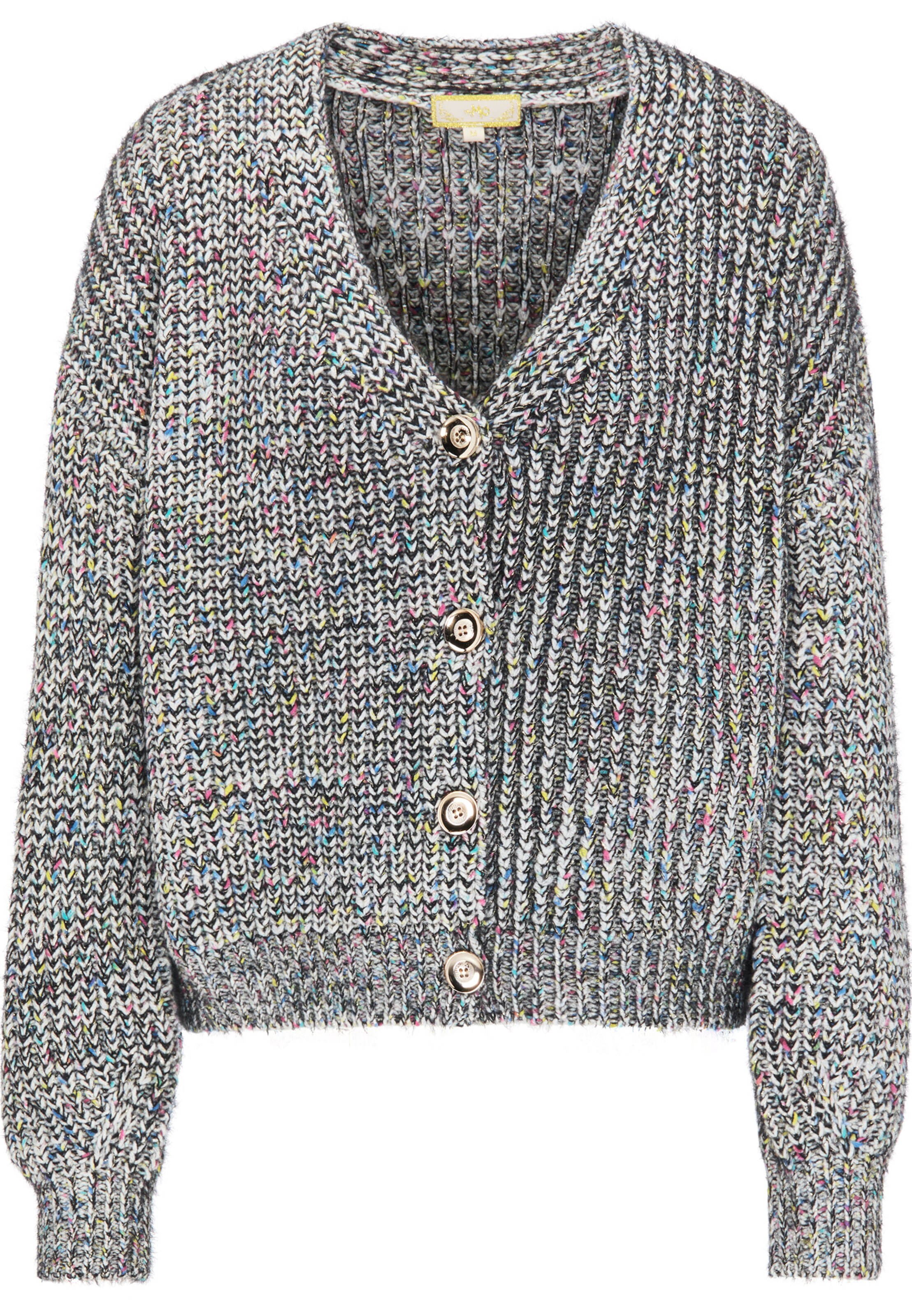 MYMO - Gebreid vest in de kleur Zwart