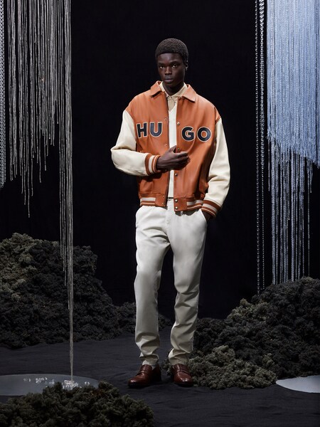 Mamadou - Leathery Orange Beige College Look