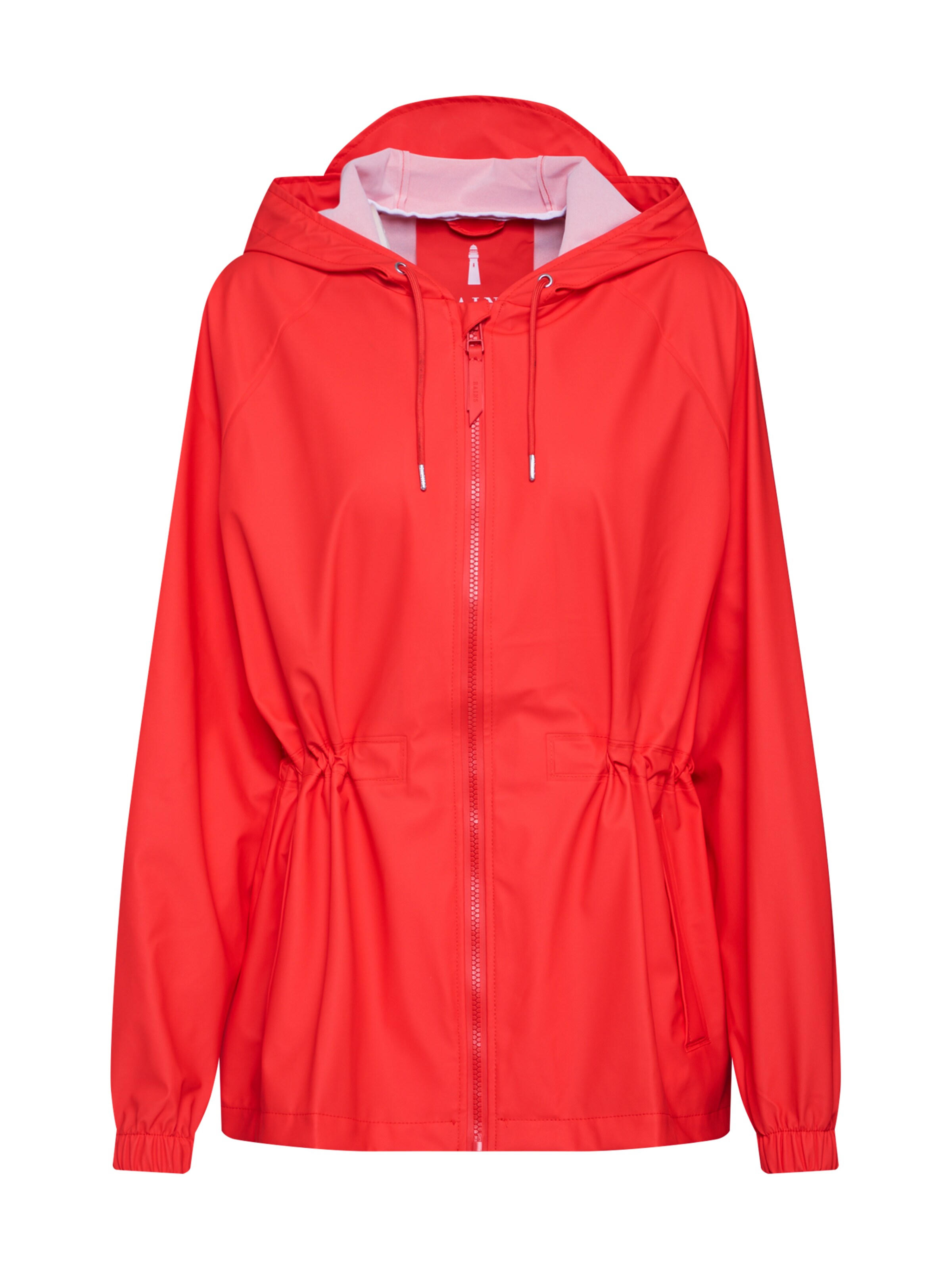 RAINS - Tussenjas 'W Jacket' in de kleur Rood