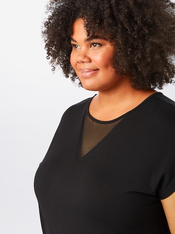 ABOUT YOU Curvy Shirt 'Leslie' in Zwart