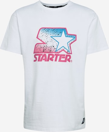 T-Shirt Starter Black Label en blanc : devant