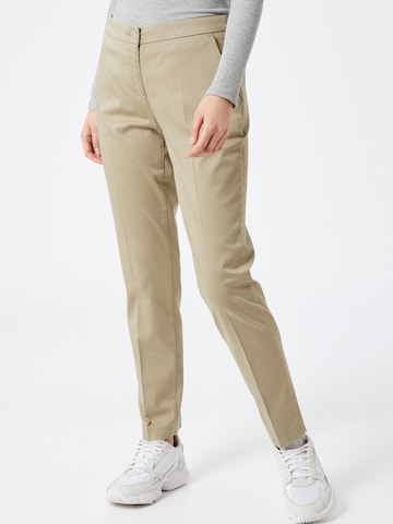 Regular Pantalon à plis 'Maron' BRAX en beige : devant