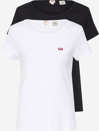 Maglietta '2Pack Crewneck Tee' LEVI'S ® di colore nero / bianco, Visualizzazione prodotti
