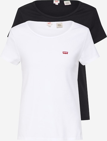 LEVI'S ® Shirt '2Pack Crewneck Tee' in Black: front