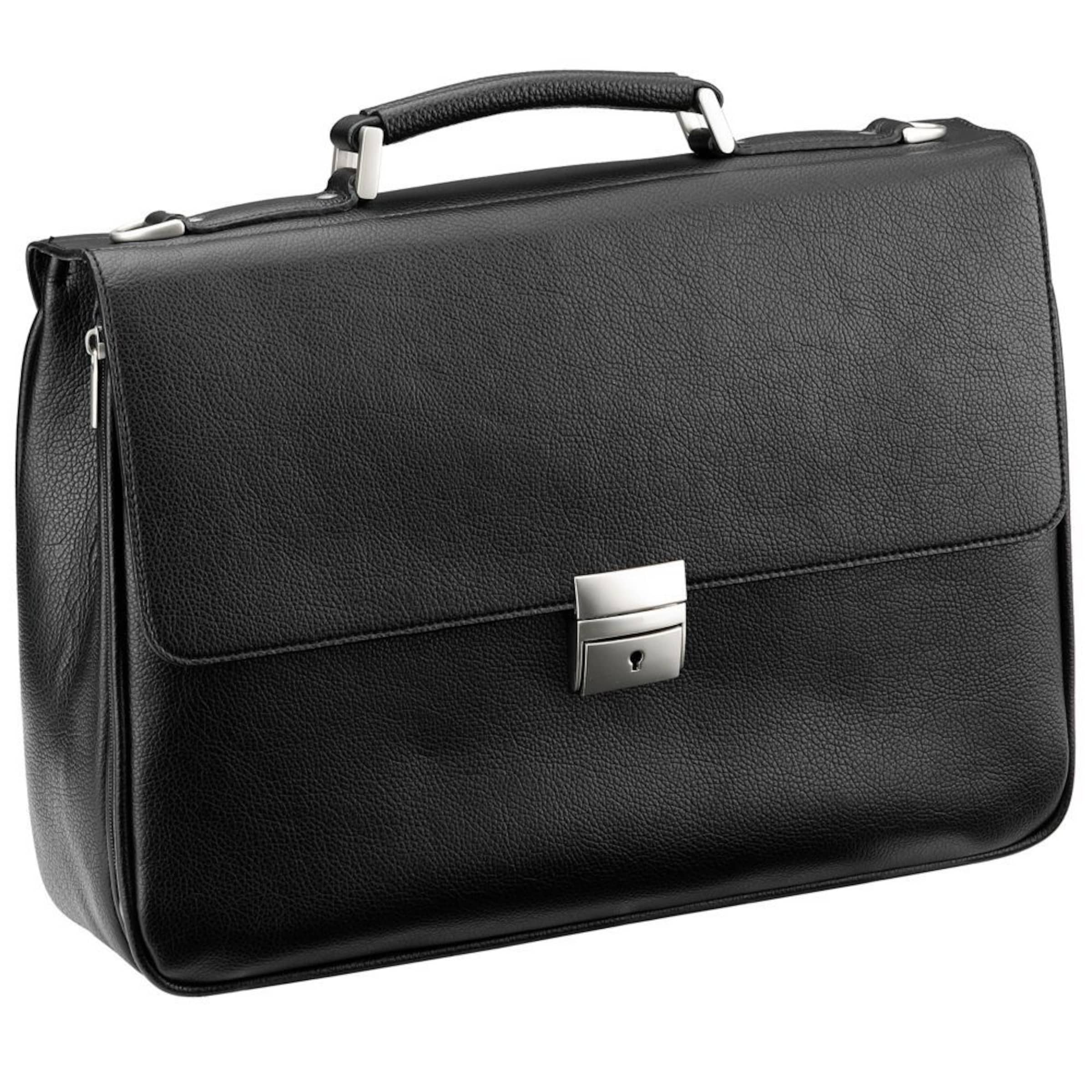 D&N Document bag in Black: front