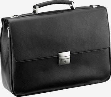 D&N Document Bag in Black: front