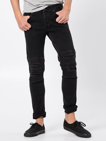 JACK & JONES Slimfit Jeans in Schwarz: predná strana